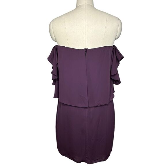 REVOLVE Amanda Uprichard Purple Topanga Strapless Mini Cocktail Dress | M - Picture 6 of 9